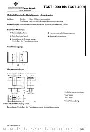 TCST4001 datasheet pdf TELEFUNKEN
