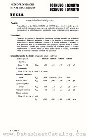 102NU70 datasheet pdf Tesla Elektronicke