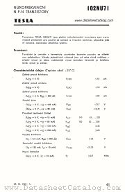 102NU71 datasheet pdf Tesla Elektronicke