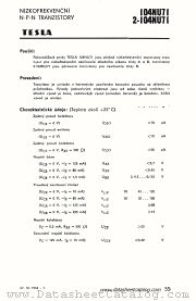 2-104NU71 datasheet pdf Tesla Elektronicke