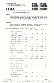 2-GD609 datasheet pdf Tesla Elektronicke