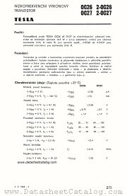 OC27 datasheet pdf Tesla Elektronicke