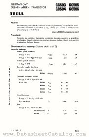 GC505 datasheet pdf Tesla Elektronicke