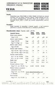 GC521 datasheet pdf Tesla Elektronicke