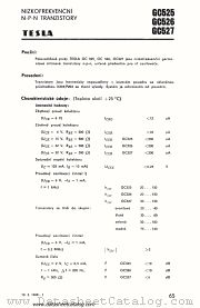 GC525 datasheet pdf Tesla Elektronicke