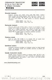 GCN53 datasheet pdf Tesla Elektronicke