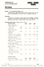 GS502 datasheet pdf Tesla Elektronicke