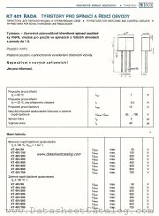 KT401 datasheet pdf Tesla Elektronicke