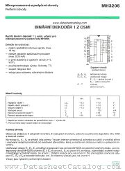 MH3205 datasheet pdf Tesla Elektronicke