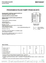 MH74S287 datasheet pdf Tesla Elektronicke