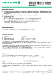 MH8282 datasheet pdf Tesla Elektronicke