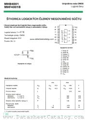 MHB4001 datasheet pdf Tesla Elektronicke