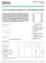 MHF4029B datasheet pdf Tesla Elektronicke