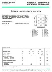 MHB4049UB datasheet pdf Tesla Elektronicke