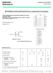 MHF4081B datasheet pdf Tesla Elektronicke