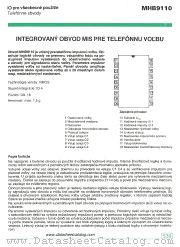 MHB9110 datasheet pdf Tesla Elektronicke