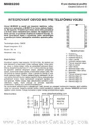 MHB9200 datasheet pdf Tesla Elektronicke