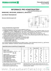 MHC93448C datasheet pdf Tesla Elektronicke