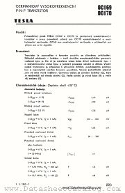 OC169 datasheet pdf Tesla Elektronicke