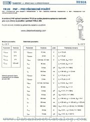 TR23 datasheet pdf Tesla Elektronicke