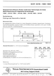 1S921 datasheet pdf Texas Instruments