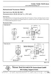 TIC270M datasheet pdf Texas Instruments