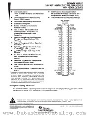 SN74LVTH16952-EP datasheet pdf Texas Instruments
