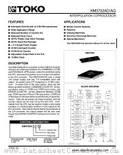 KM3702AQ datasheet pdf TOKO