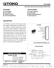 TK10468Z datasheet pdf TOKO