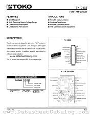 TK10483Z datasheet pdf TOKO