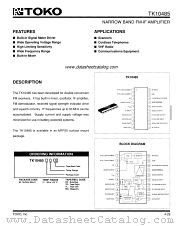 TK10485M datasheet pdf TOKO