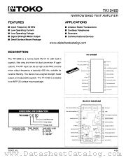 TK10489 datasheet pdf TOKO