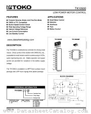 TK10500M datasheet pdf TOKO