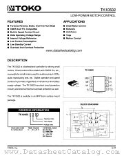 TK10502 datasheet pdf TOKO