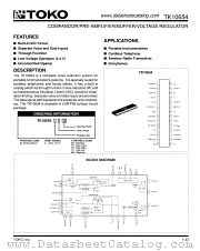 TK10654M datasheet pdf TOKO