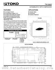 TK10665Q datasheet pdf TOKO