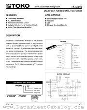 TK10840 datasheet pdf TOKO