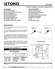 TK11650J datasheet pdf TOKO