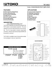 TK14501 datasheet pdf TOKO