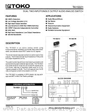 TK15021 datasheet pdf TOKO