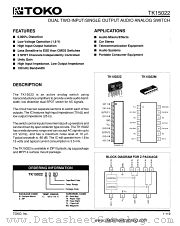 TK15022 datasheet pdf TOKO