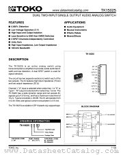 TK15025Z datasheet pdf TOKO