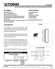 TK15026Z datasheet pdf TOKO