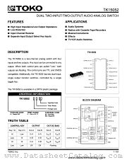 TK15052D datasheet pdf TOKO