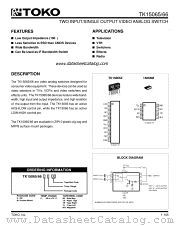 TK15065Z datasheet pdf TOKO