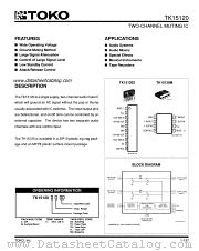 TK15120 datasheet pdf TOKO