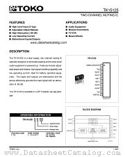 TK15125Z datasheet pdf TOKO