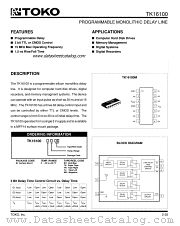 TK16100M datasheet pdf TOKO