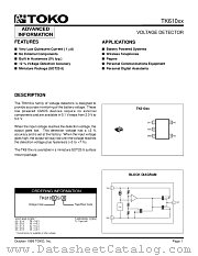 TK61025STL/25U datasheet pdf TOKO