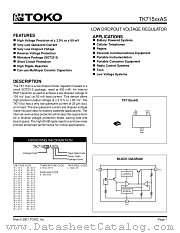 TK71540ASCL datasheet pdf TOKO